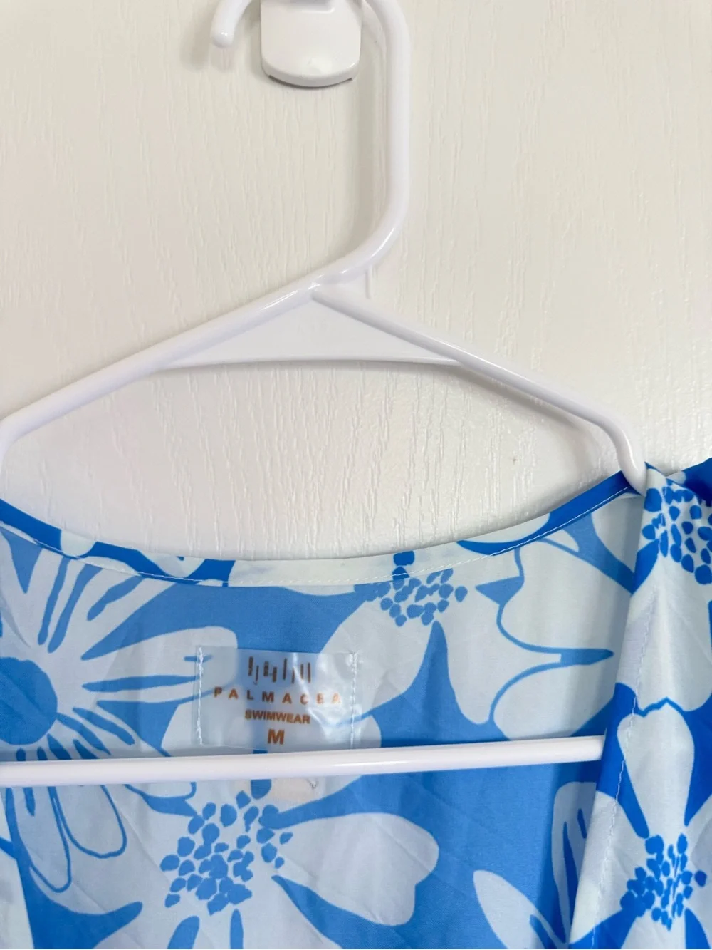 Palmacea Swimwear Blue & White Floral Maxi Swim Coverup